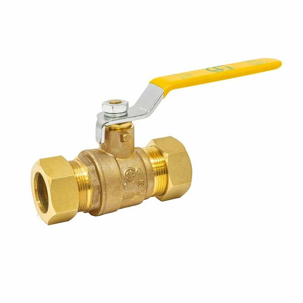 Thrifco Plumbing 1/2 Inch, 5/8 Inch O.D. Brass Compression Gate Valve 6414034